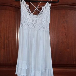 Free People Lace Adella Dress- White, worn ONCE